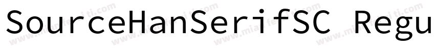 SourceHanSerifSC Regular 常规字体转换